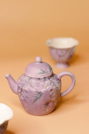 Purple Blossom Tea Set