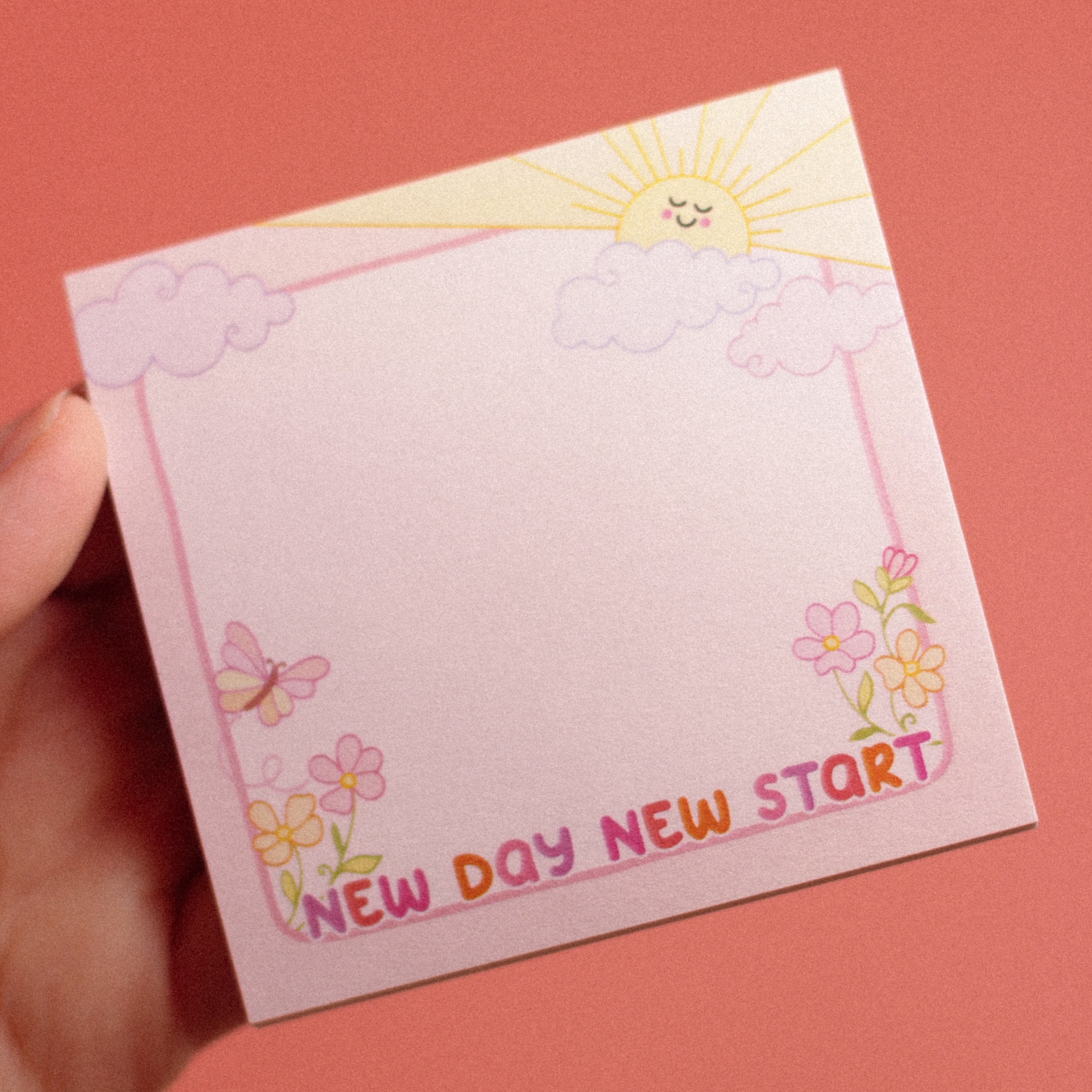 The Rosy Redhead Sticky Note