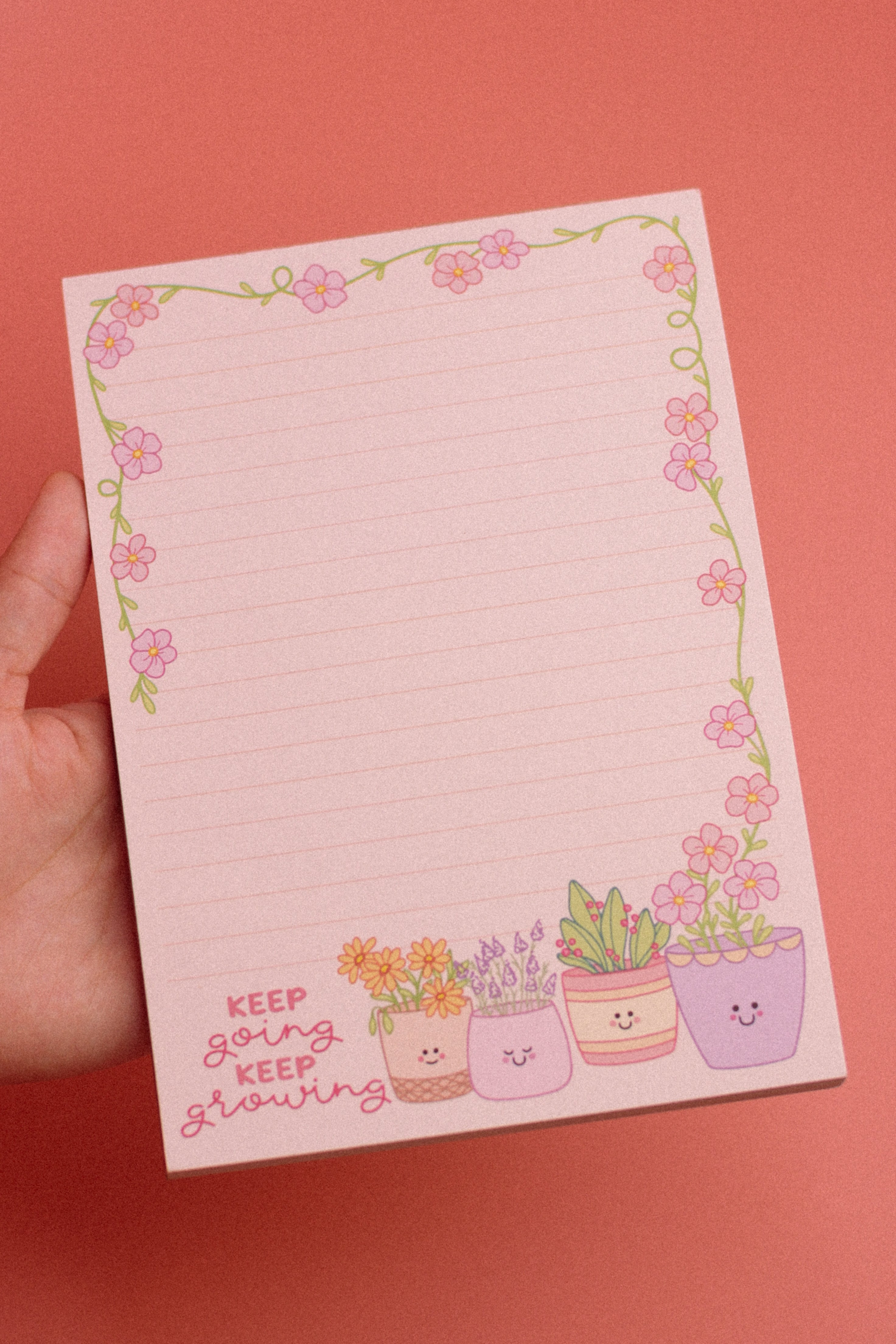 The Rosy Redhead Notepad